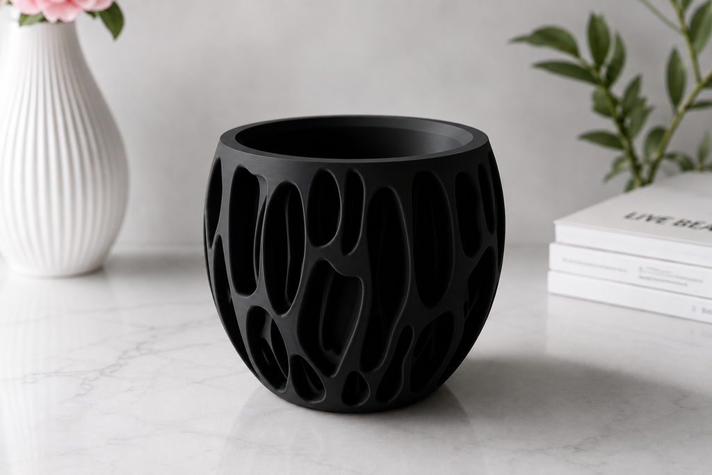 3D-gedruckte Design-Vase