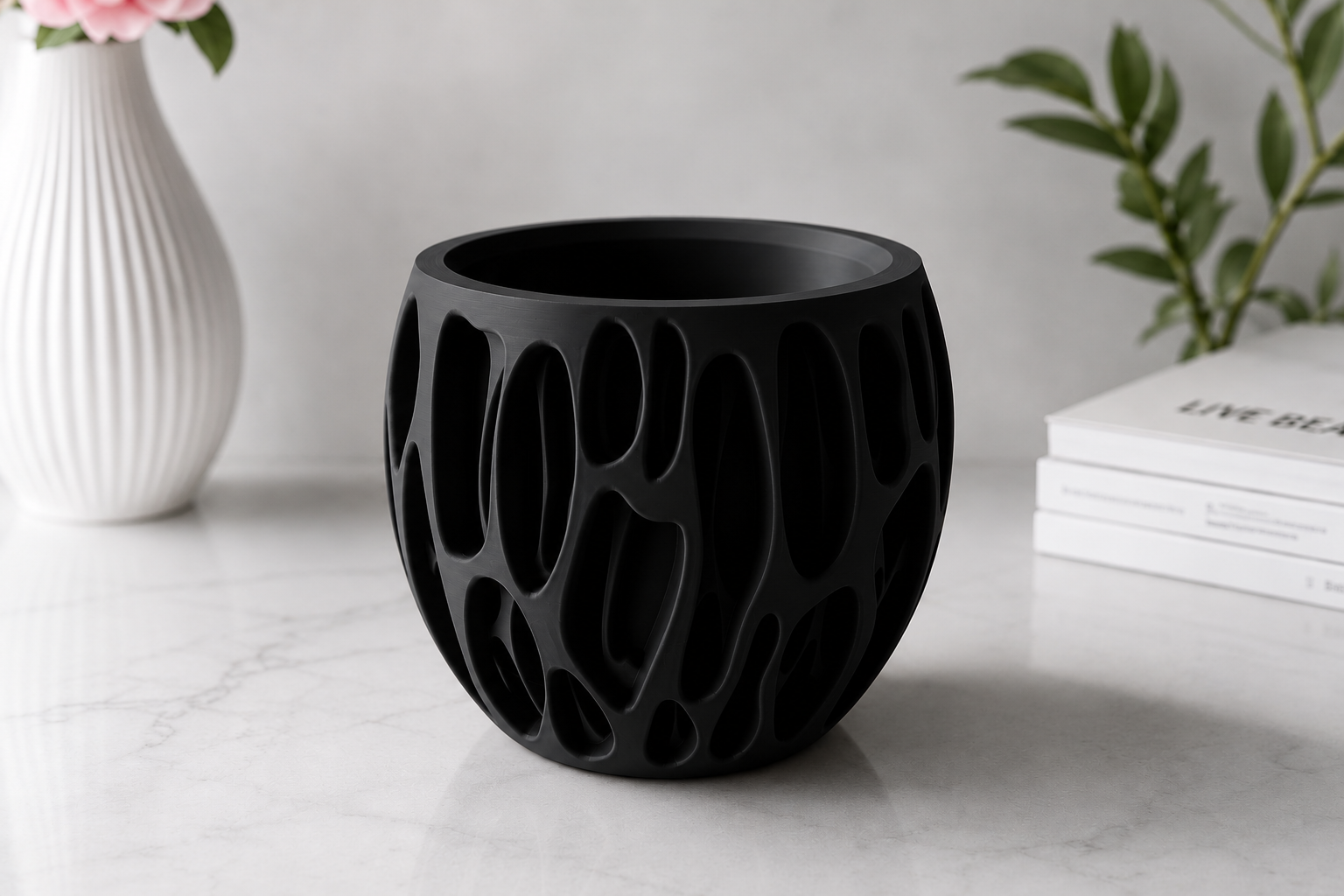 3D-gedruckte Design-Vase