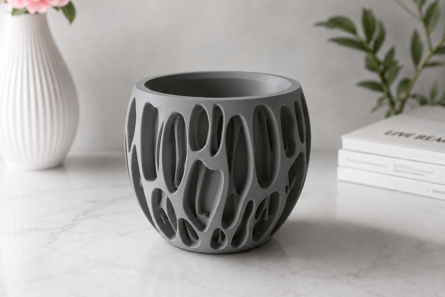 3D-gedruckte Design-Vase