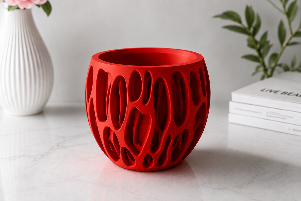 3D-gedruckte Design-Vase