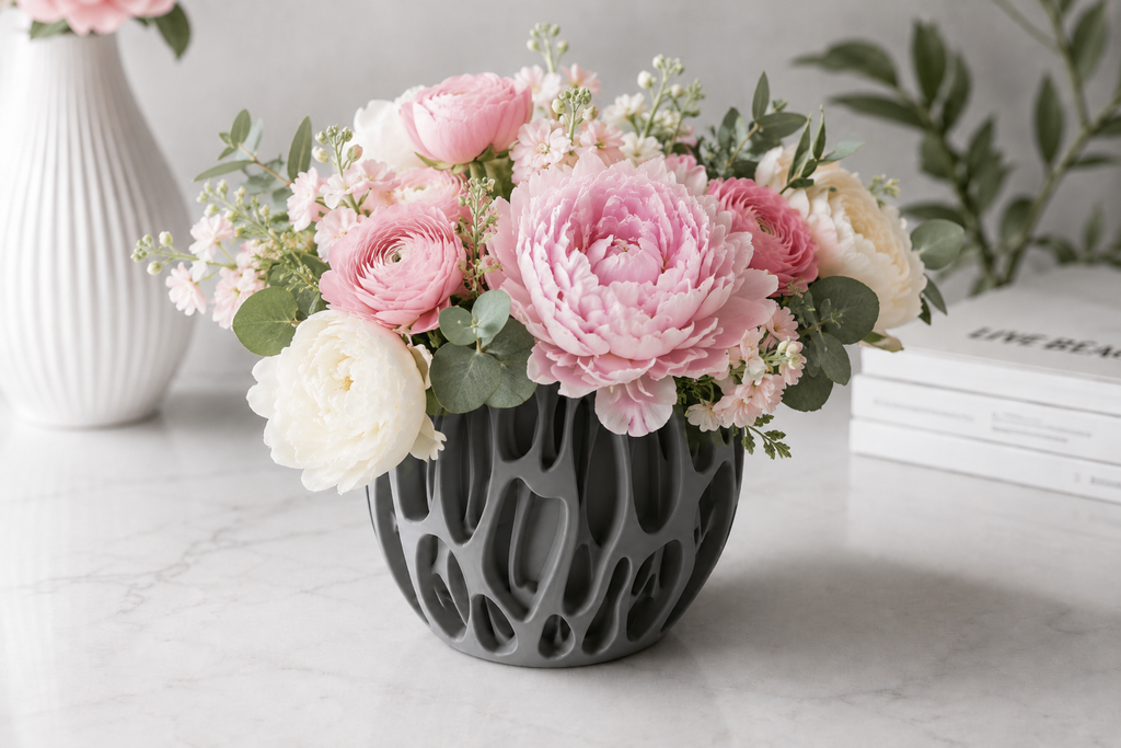 3D-gedruckte Design-Vase