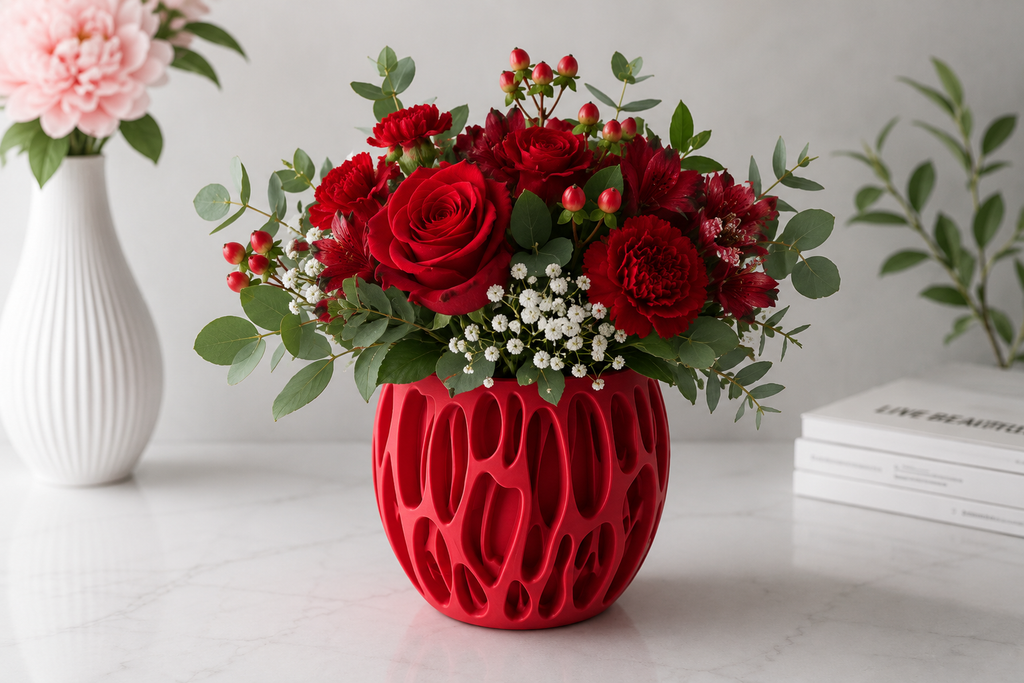 3D-gedruckte Design-Vase