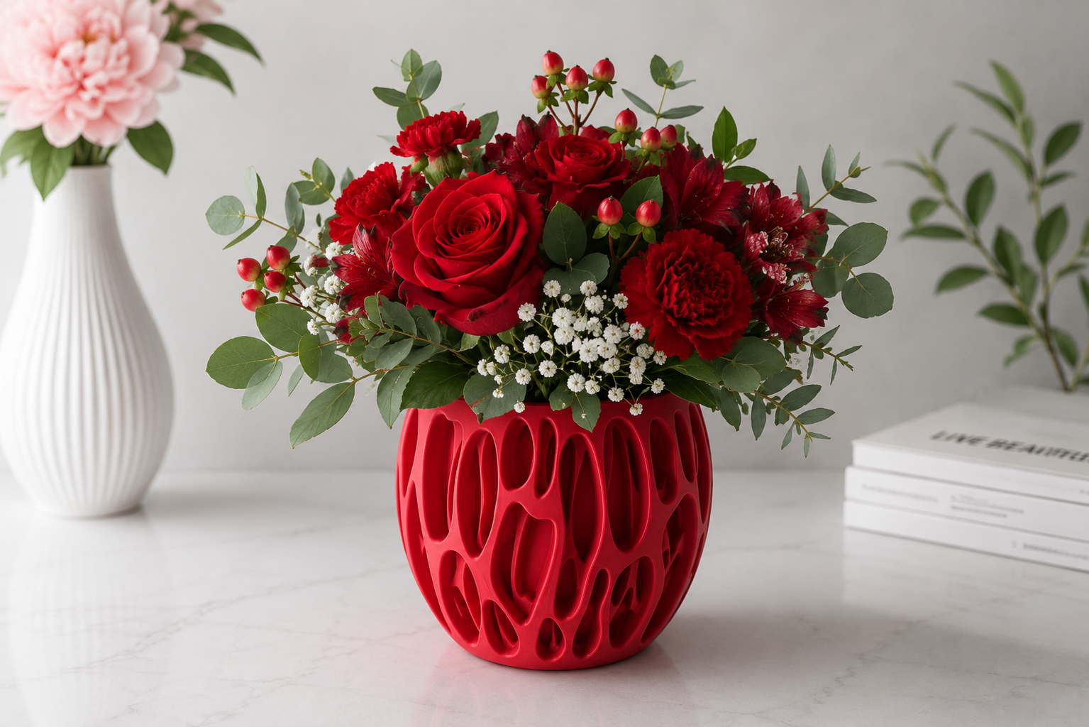 3D-gedruckte Design-Vase