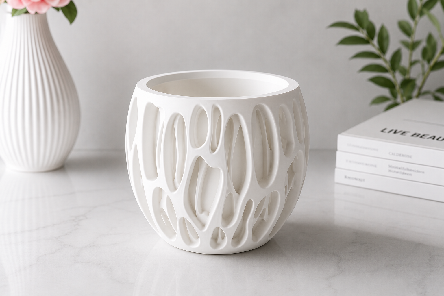 3D-gedruckte Design-Vase