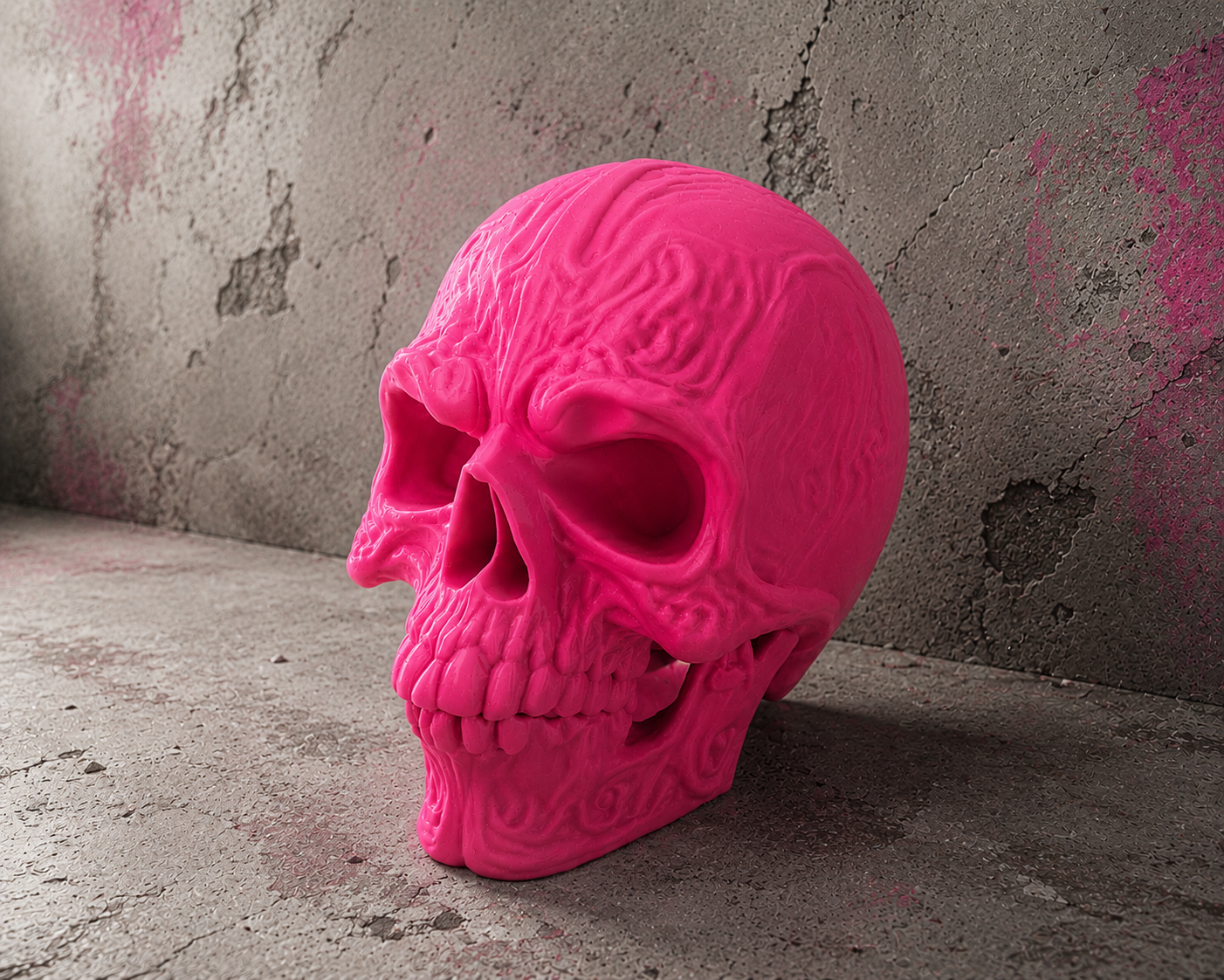 3D-gedruckter Totenkopf – markant, modern, einzigartig