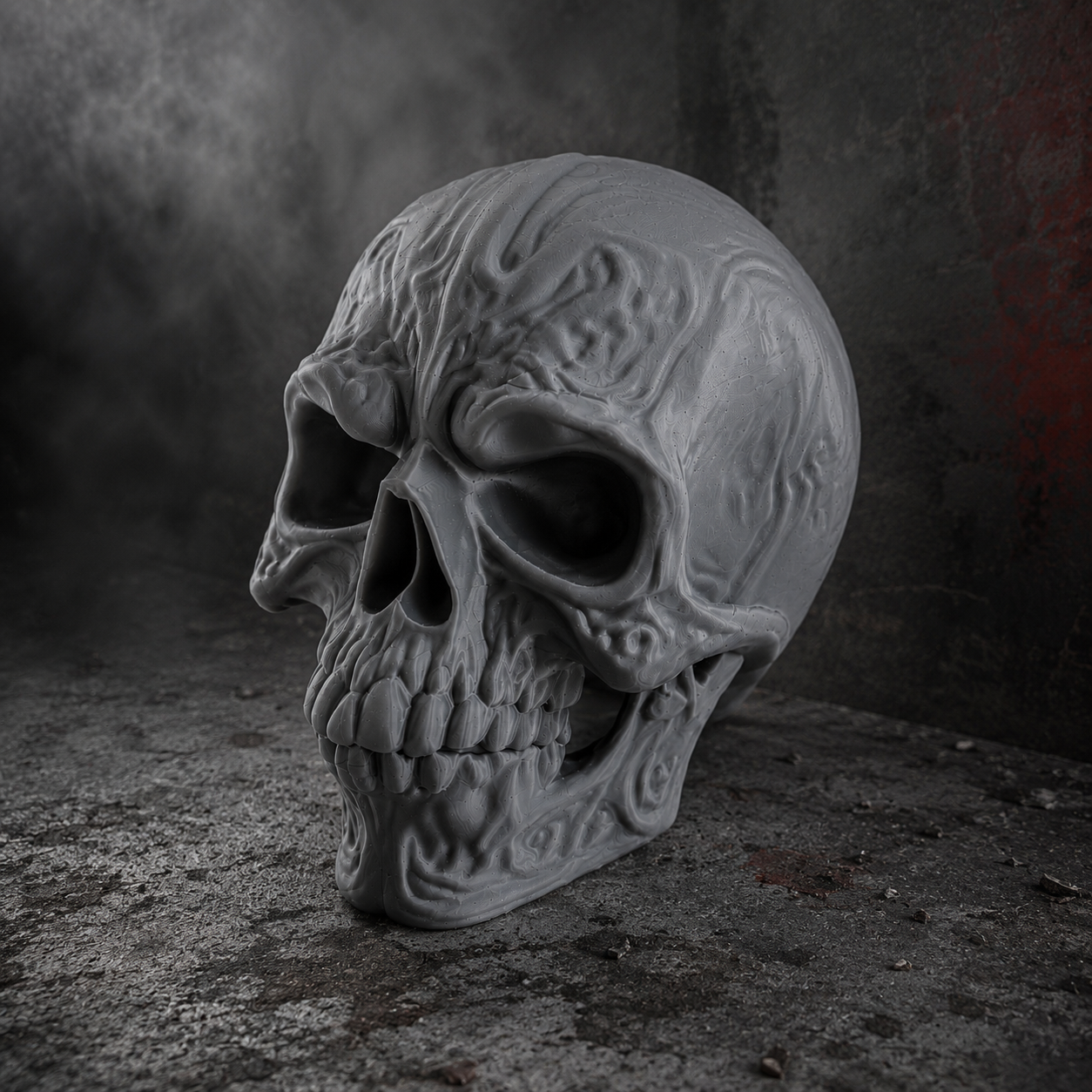 3D-gedruckter Totenkopf – markant, modern, einzigartig