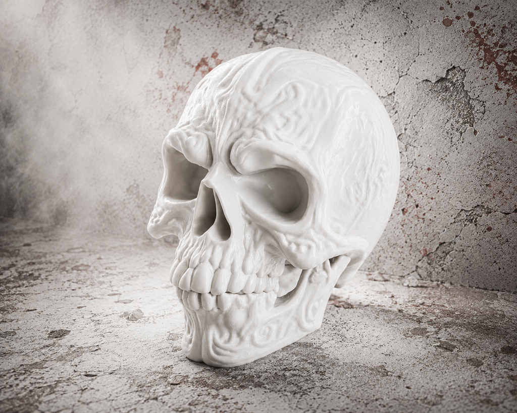 3D-gedruckter Totenkopf – markant, modern, einzigartig